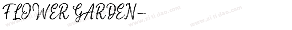FLOWER GARDEN字体转换